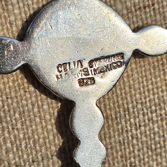 RARE! VTG. Celia Harms trinity selling silver necklace - Picture 5 of 5